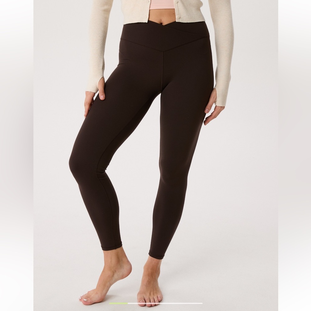 Aerie offline high rise crossover leggings (short)